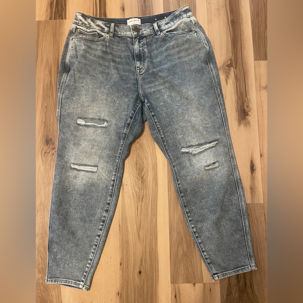 Lane Bryant Distressed Boyfriend Jeans 
Size 18